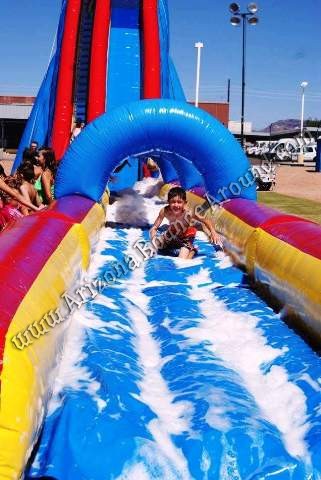 Big water slides with foam